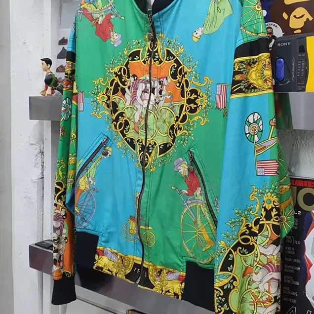 베르사체 빈티지 versace sport 블루종 자켓