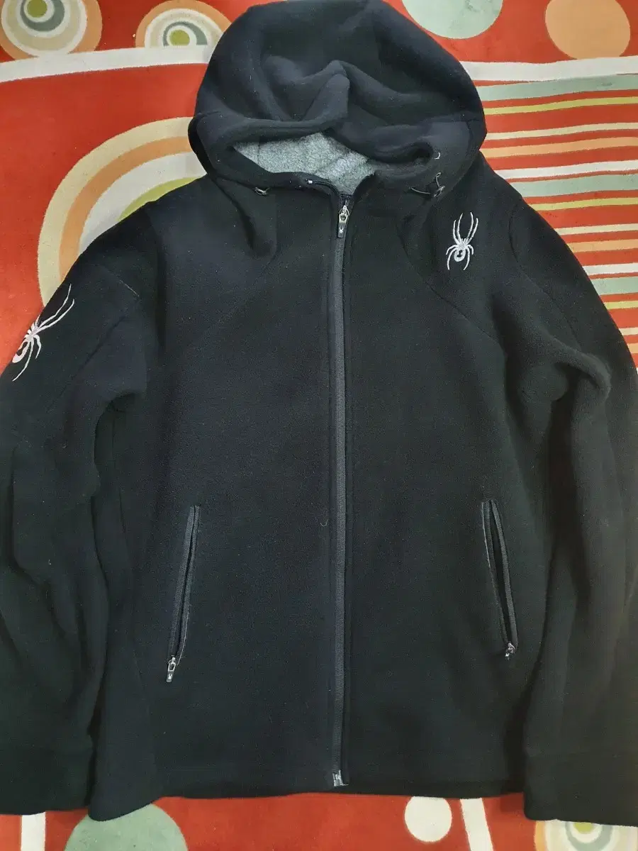 (A68)Spider Brushed Hooded Zip Up 95