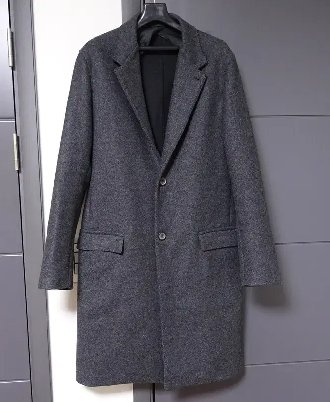 Lanvin Gray Wool Single Coat