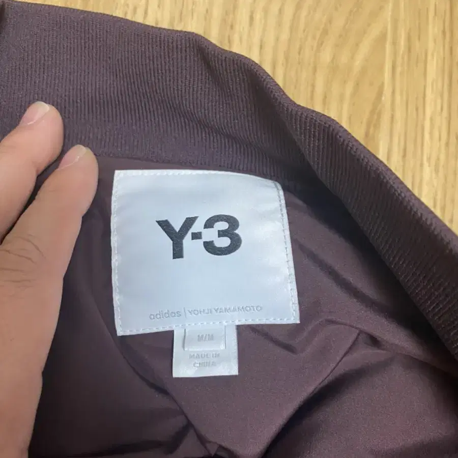 y-3 버건디 패딩자켓