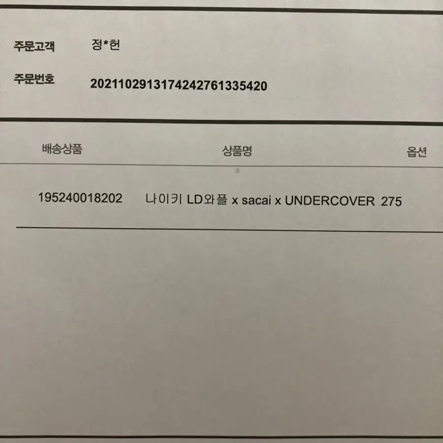 나이키x언더커버x사카이 / 나이키사카이 검노