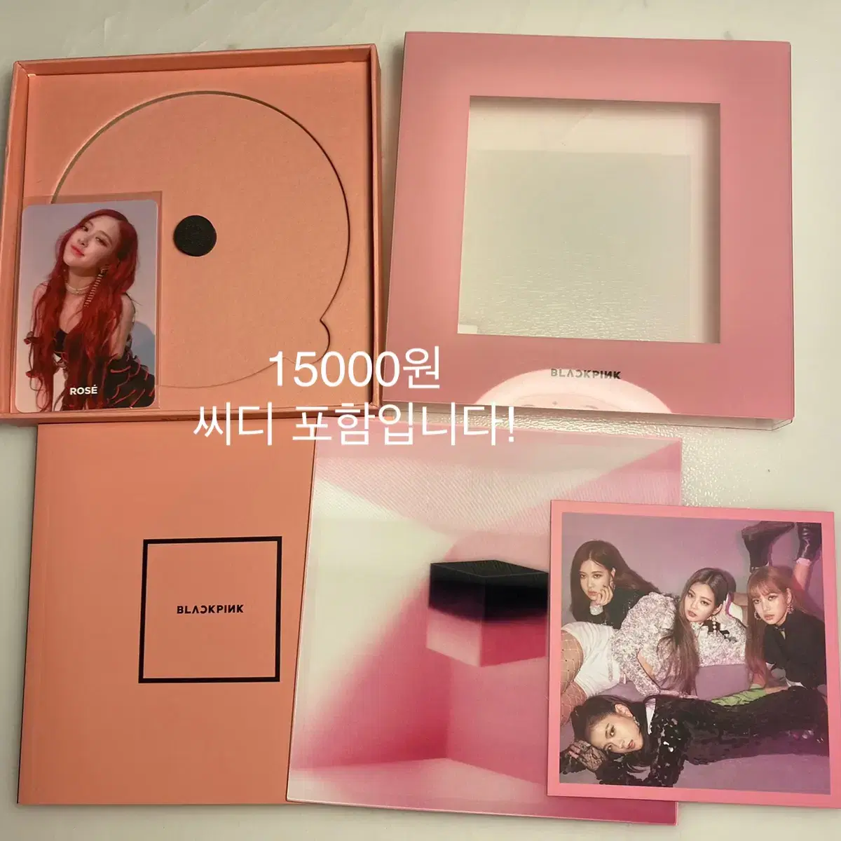 (9종)블랙핑크 album photocard rose jisoo jennie lisa