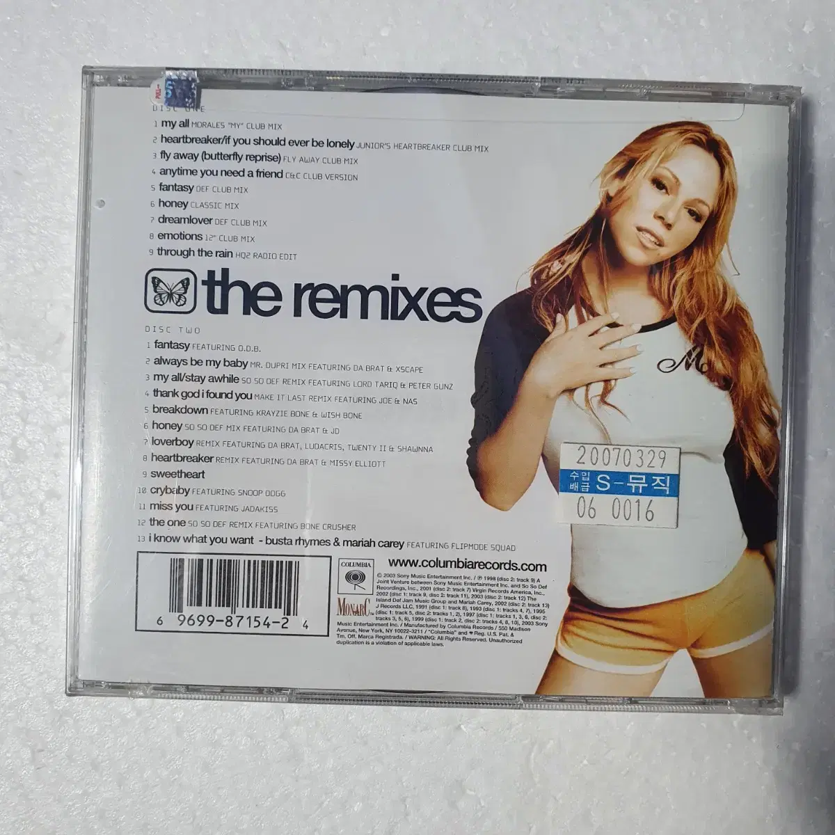 머라이어캐리 Mariah Carey  The Remixes CD 미개봉