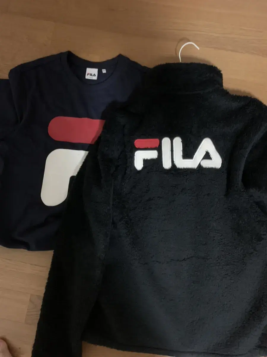 (매장정품)(상태SS)(정가 6.0+2.9)FILA 보아양털자켓+반팔티