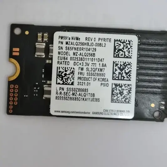 pm991a nvme 256g