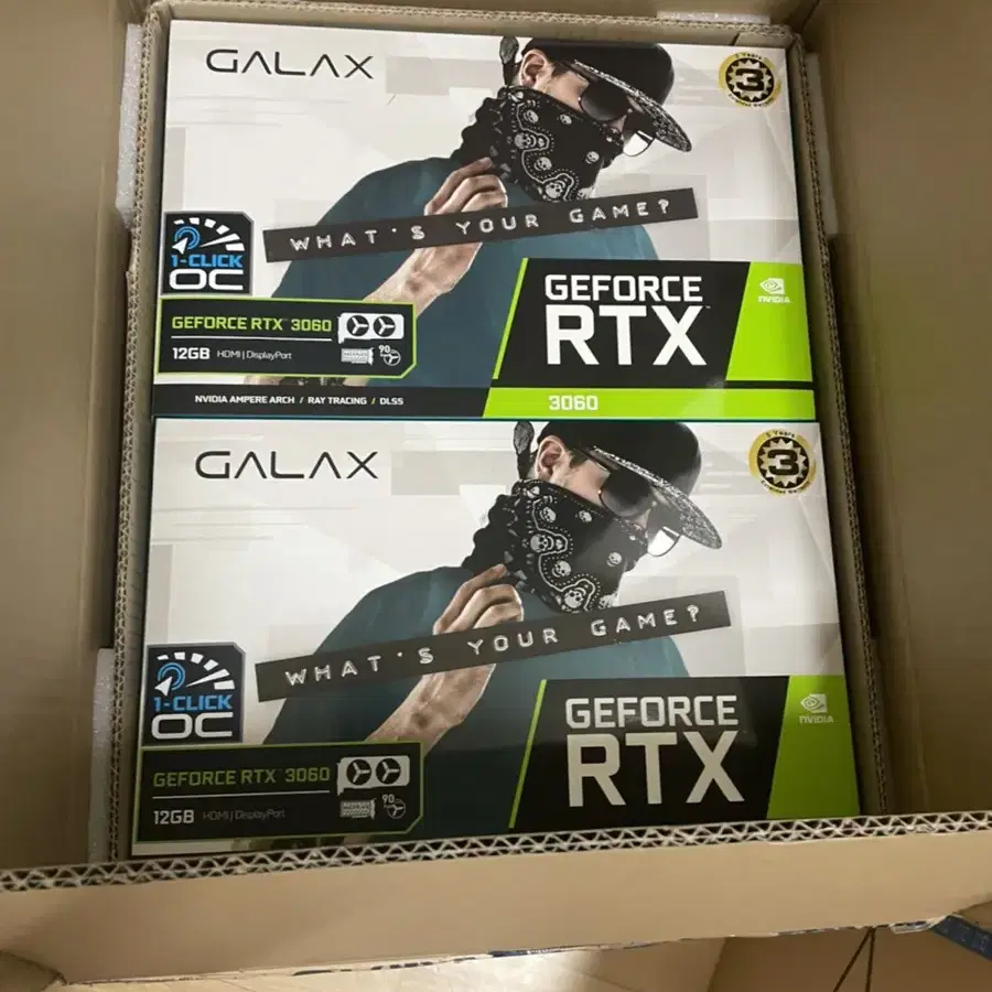 갤럭시 RTX3060 LHR 원클릭제품 판매합니다.