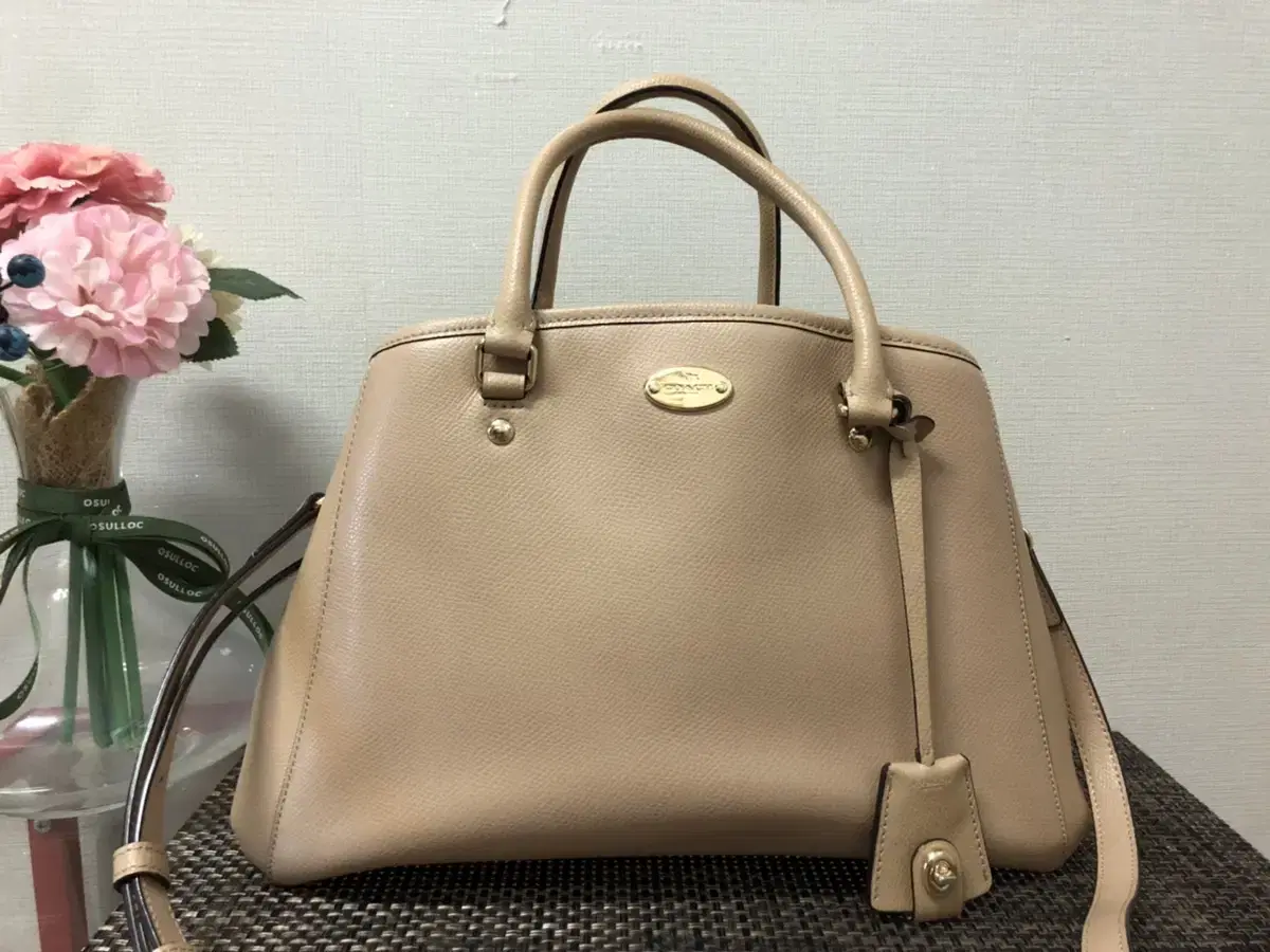 Coach cowhide tote bag