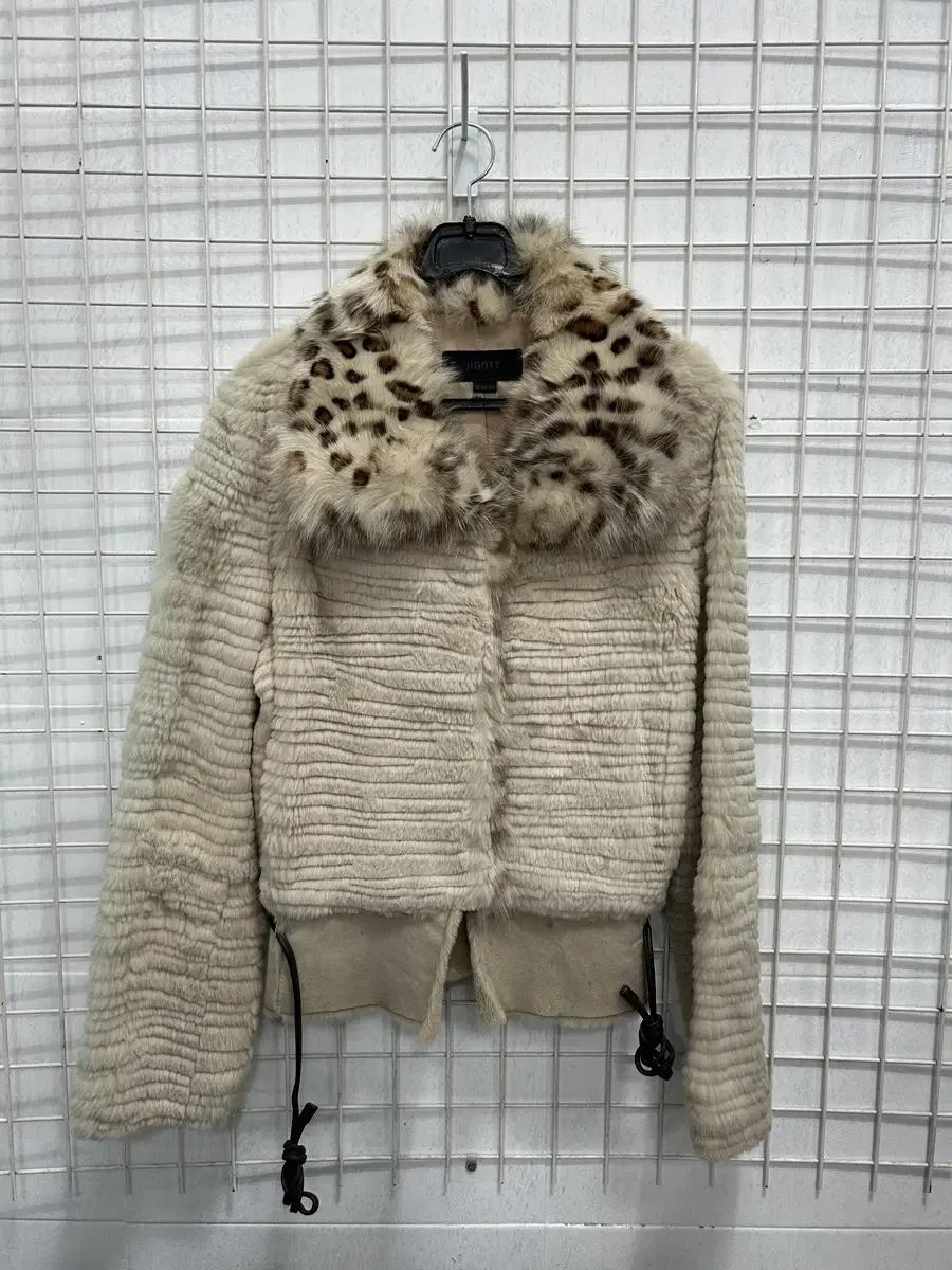 [Zigot] Women's Rabbit Fox Fur Jacket