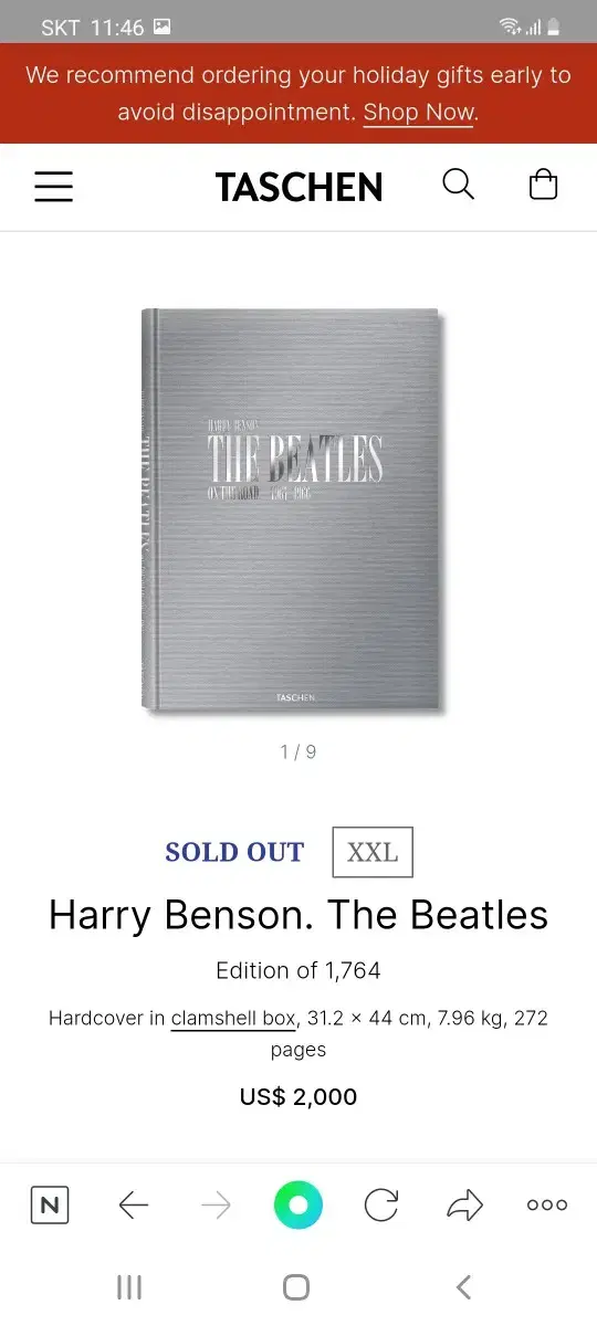 비틀즈 Harry Benson on the road limited 