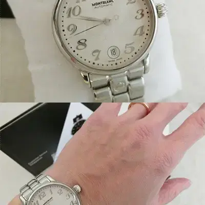 몽블랑 스타데이트 오토메틱 36mm 미듐 스틸 오토메틱