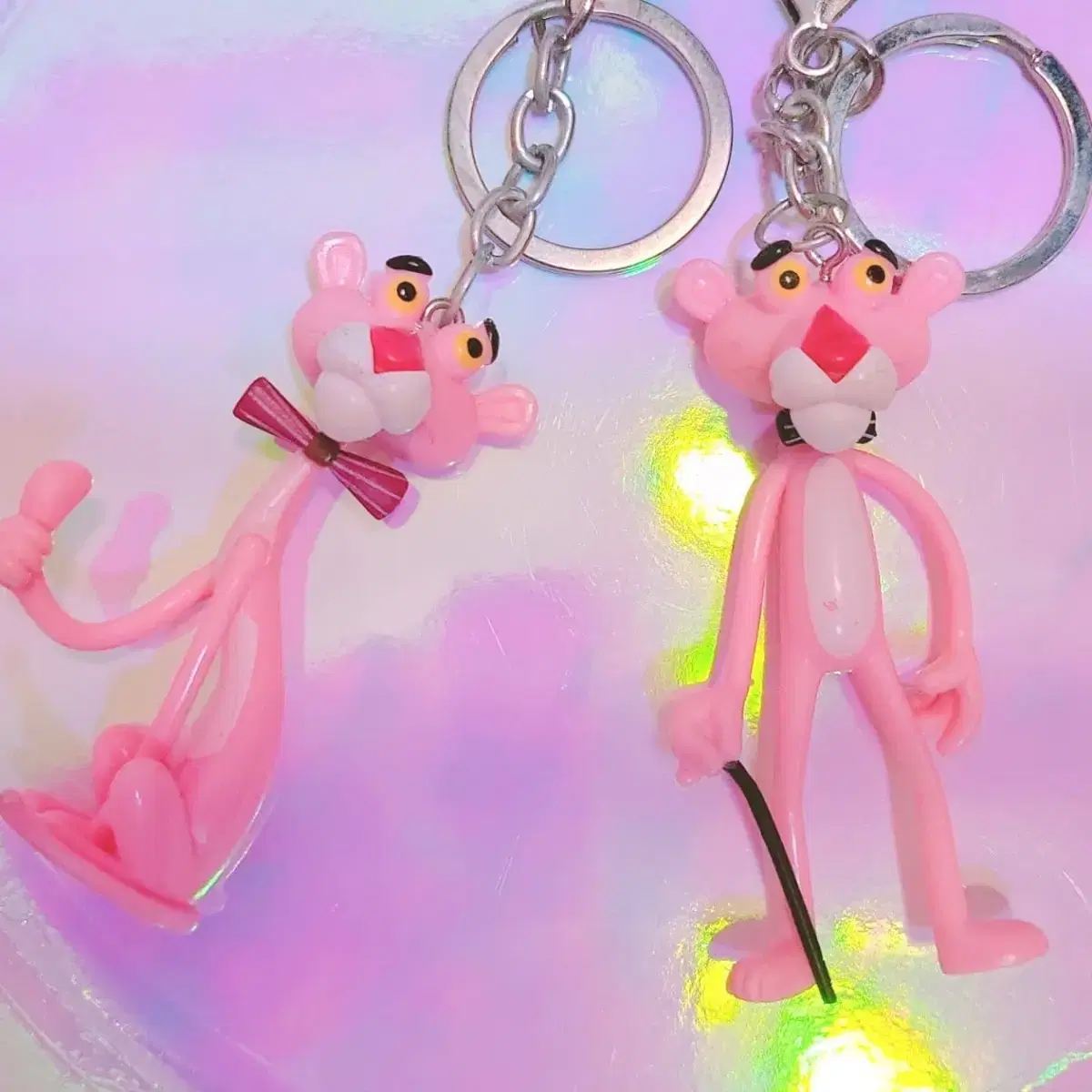 Pink Panther keyring bag loop