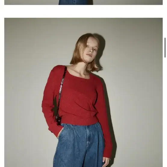 포유온 Garden tuck denim 가든 턱 데님 새상품 판매합니다!