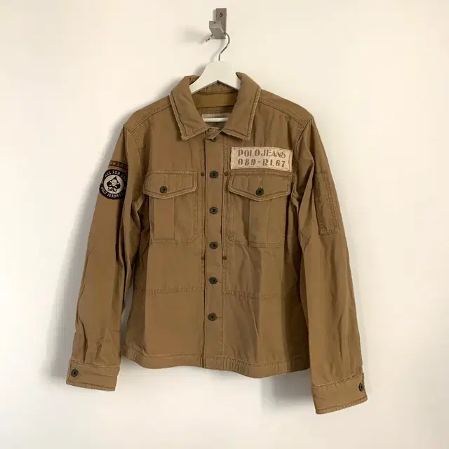 Polo military cotton jacket