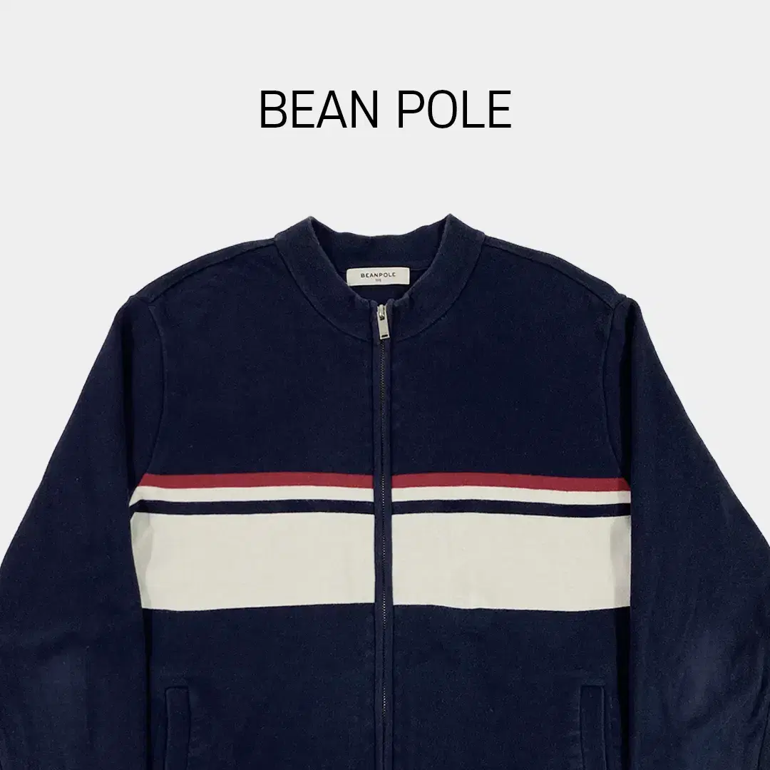 Beanpole Red & Navy Line Knit Zip-up BM322