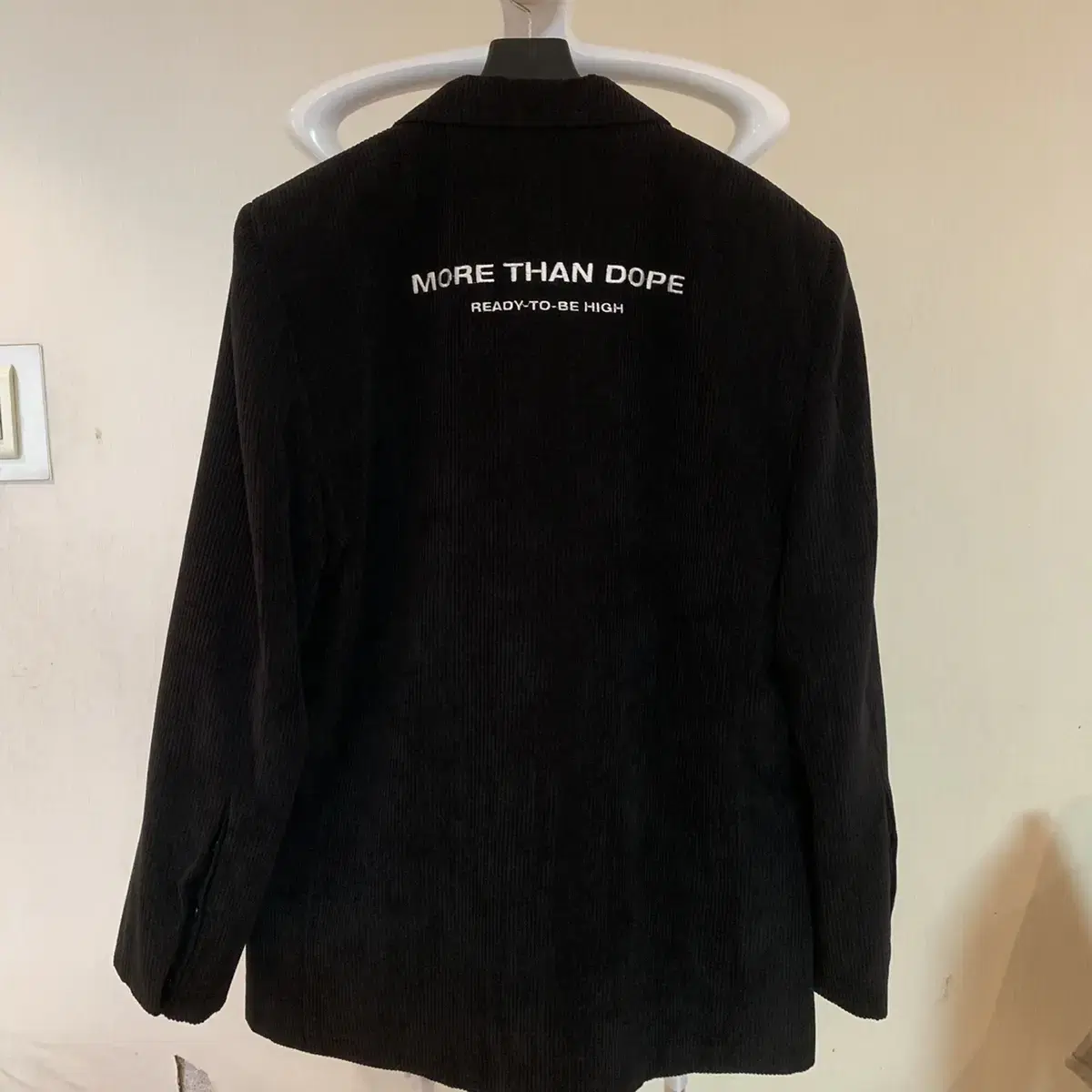 morethandope coduroy black blazer