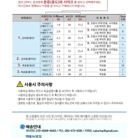 DIA SEVEN 철공용팁쏘  5.5"