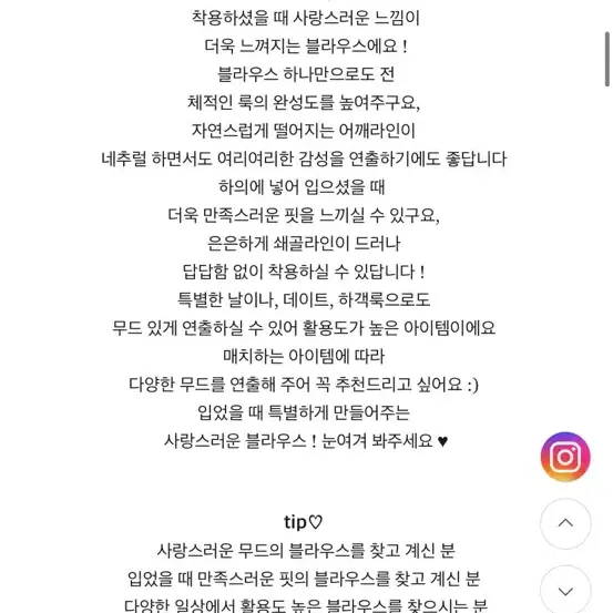 소라색 블라우스