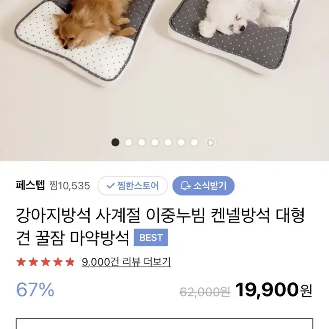 페스텝 사계절 누빔 강아지방석