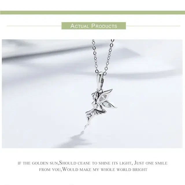 s925 sterling silver fairy 실버 펜던트 목걸이