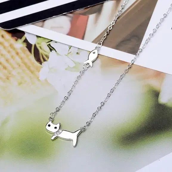 s925 sterling silver cat necklace 실버 목걸이