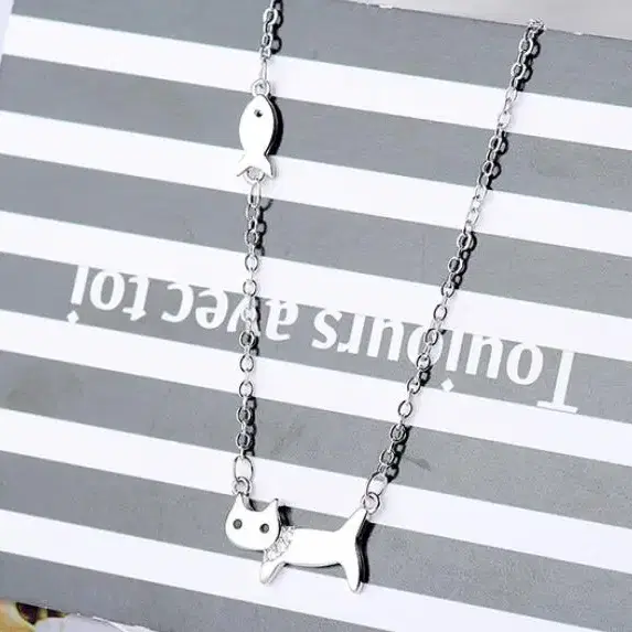 s925 sterling silver cat necklace 실버 목걸이