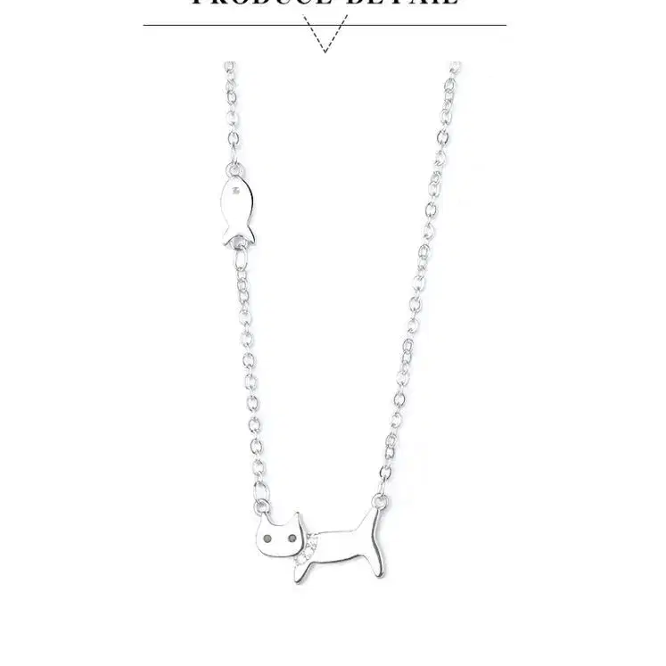 s925 sterling silver cat necklace 실버 목걸이