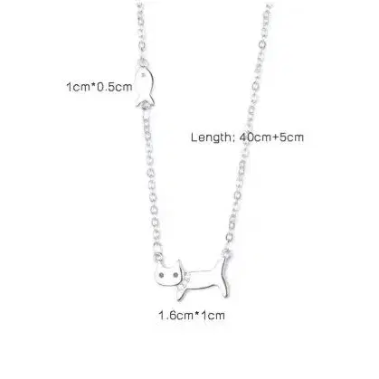 s925 sterling silver cat necklace 실버 목걸이