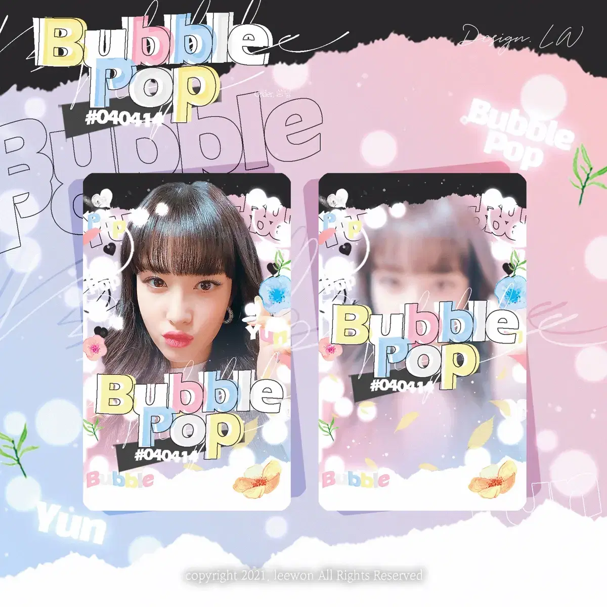 Stayc Zayoun Bubble Pop Photo Card Sells