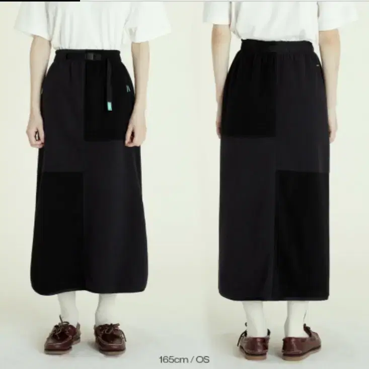 새상품)mmlg BLOCK FLEECE SKIRT