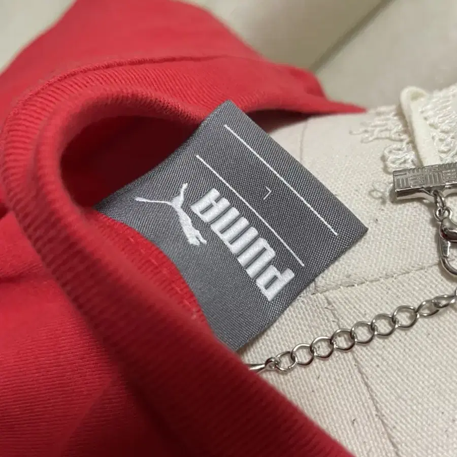 puma 푸마 레드 티셔츠 반팔