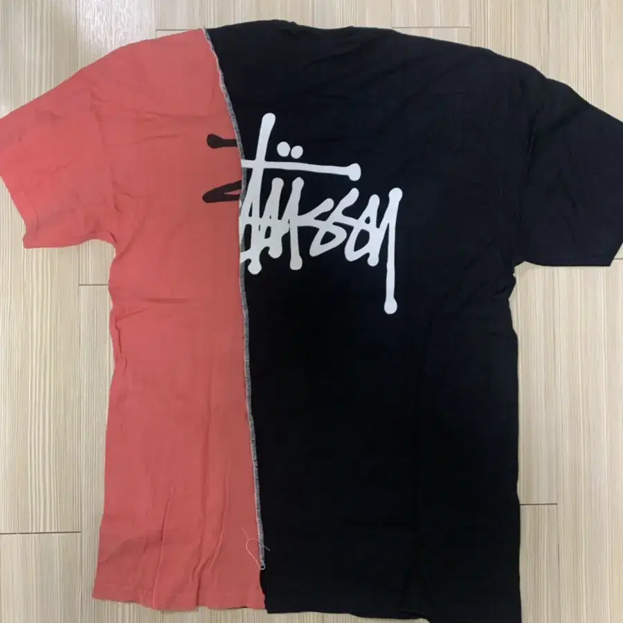 stussy 스투시 리메이크 반팔 티 / 검핑