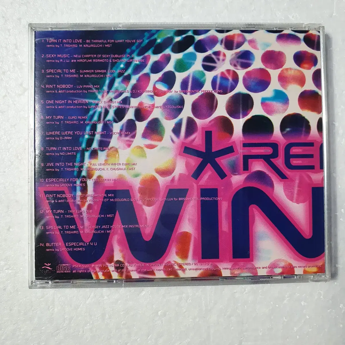 Wink REMIXES 웡크 일본 아이돌 듀오 CD 중고