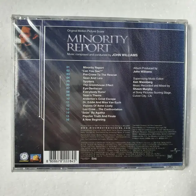 마이너리티 리포트 Minority Report OST CD 미개봉 새상품