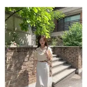 브라운 데일리 벨트 belt 라이크살롱 시눈 가내스라