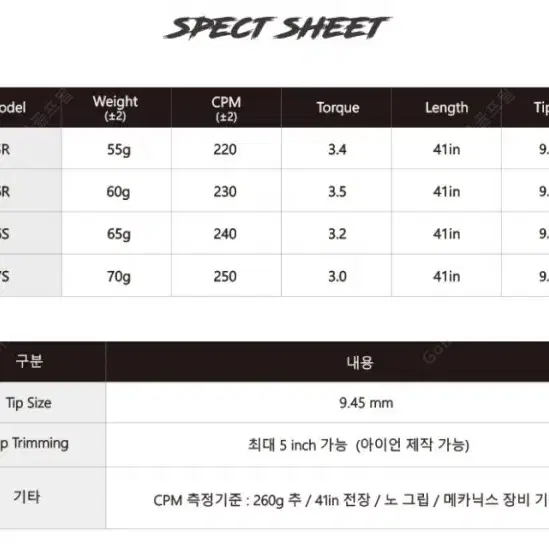 신품급스크레치명품 GEORGIA 조지아 유틸샤프트