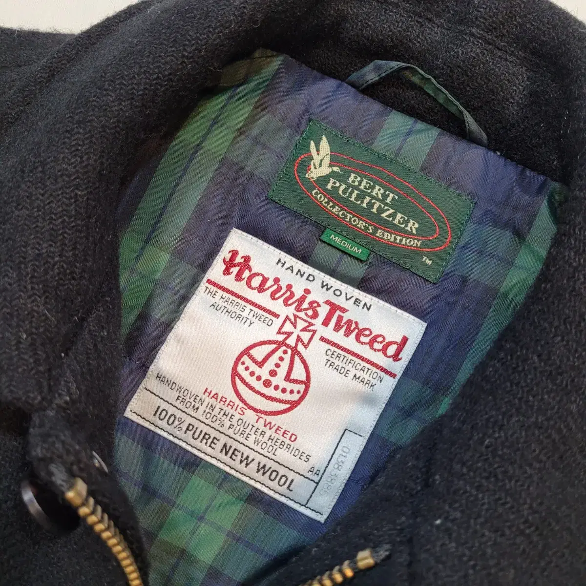 bert pulitzer harris tweed 해리스트위드 오리털패딩M