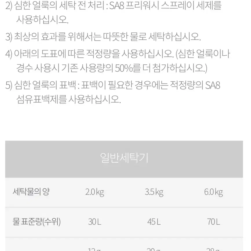 SA8 바이오퀘스트 프리미엄 세탁세제 1kg