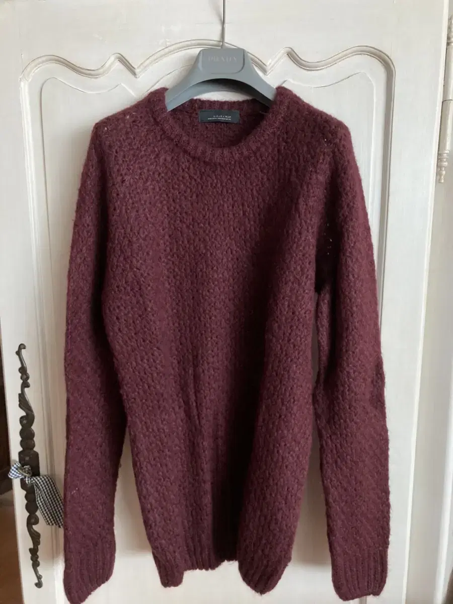 Zara Burgundy Mohair Knit