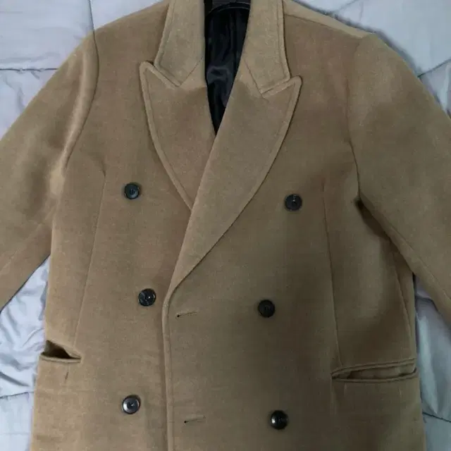 Ma big sharp collar soft long coat