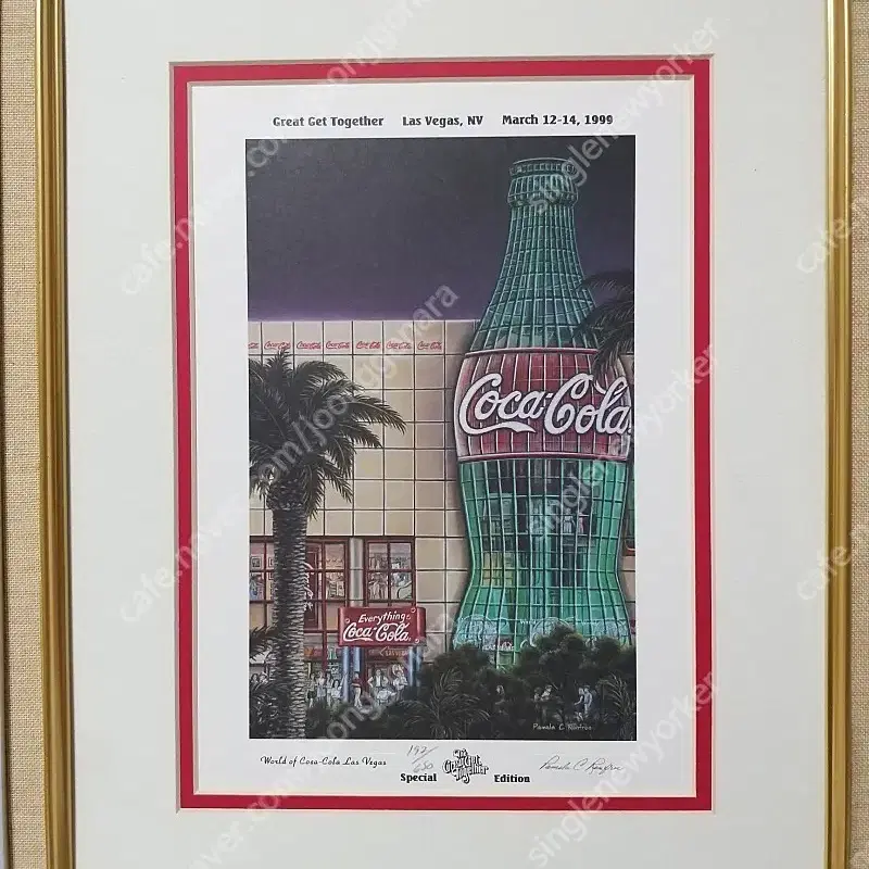 코카콜라 "World of coca cola Las Vegas" 프린트