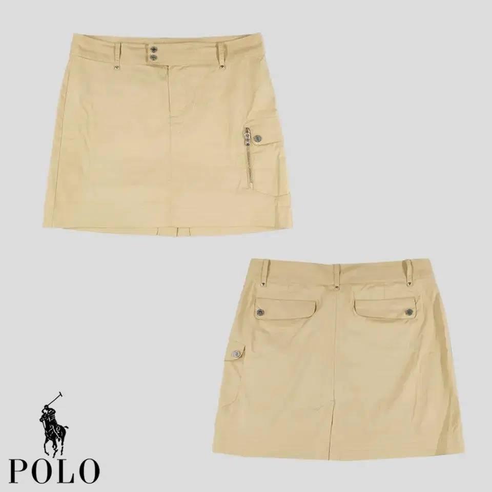 Polo Ralph Lauren Golf Light Beige One-Pocket Golfwear Y2K Cargo Poly Back T