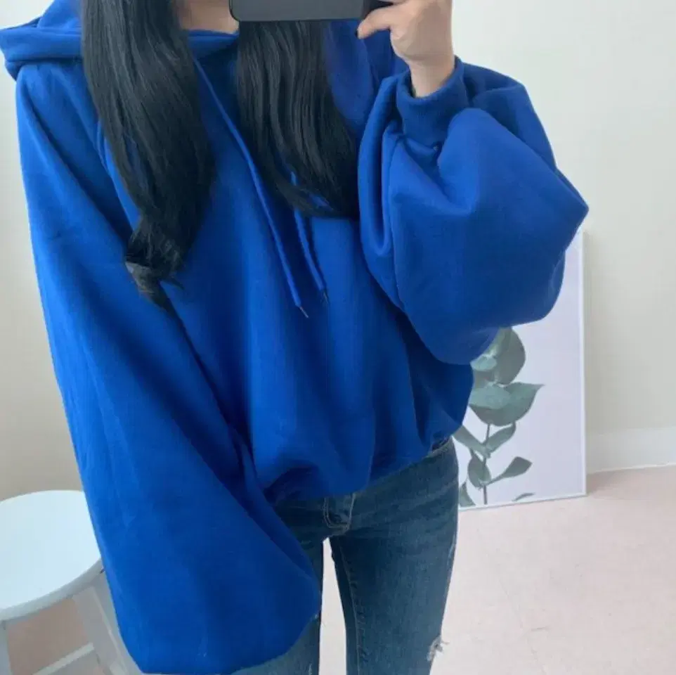 Abby Balloon Hoodie bloo blue