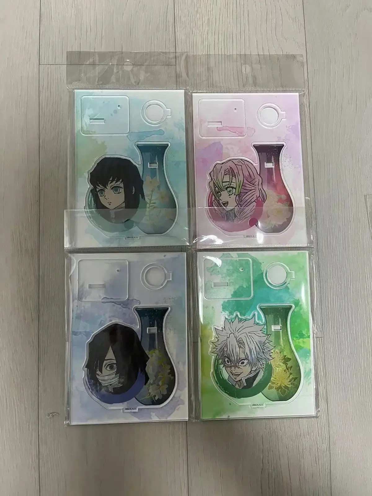 Demon Slayer Blades acrylic Set of 4 Unsealed