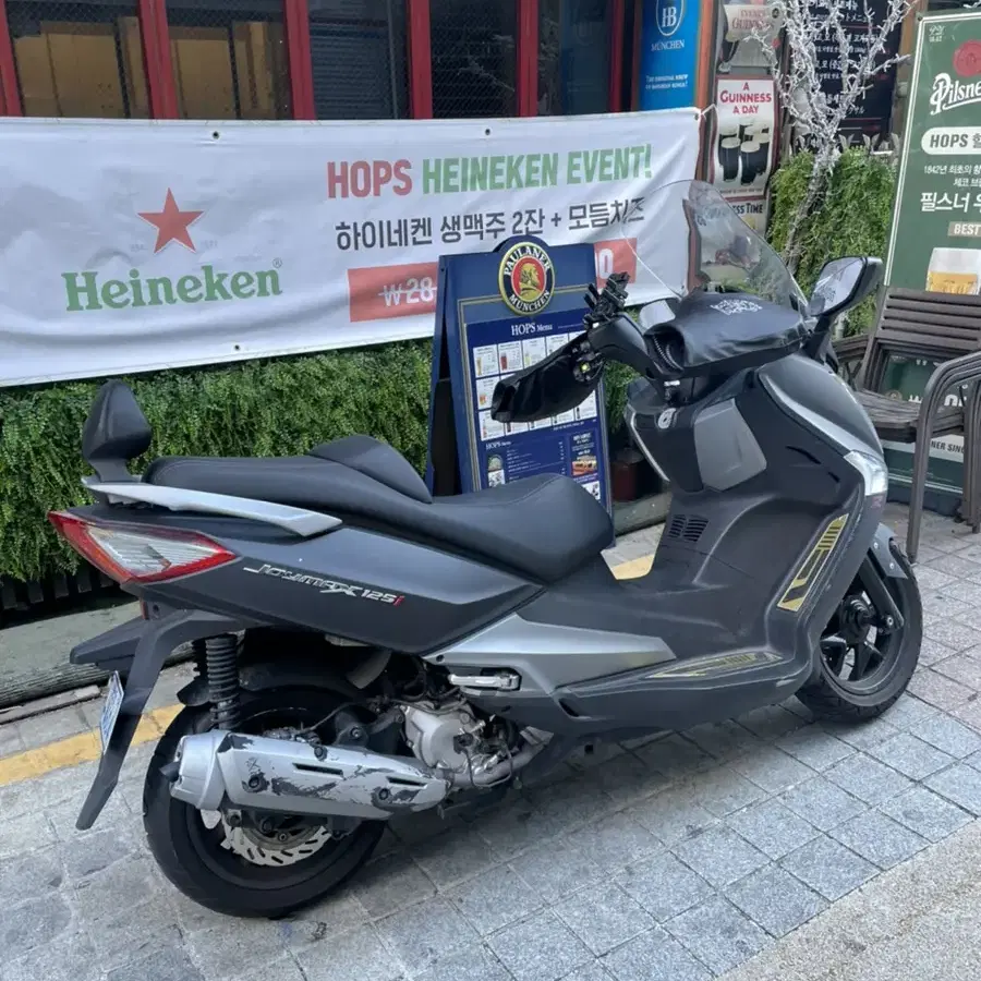 (가격다운) 부산 조이맥스18년식 125cc 무광블략