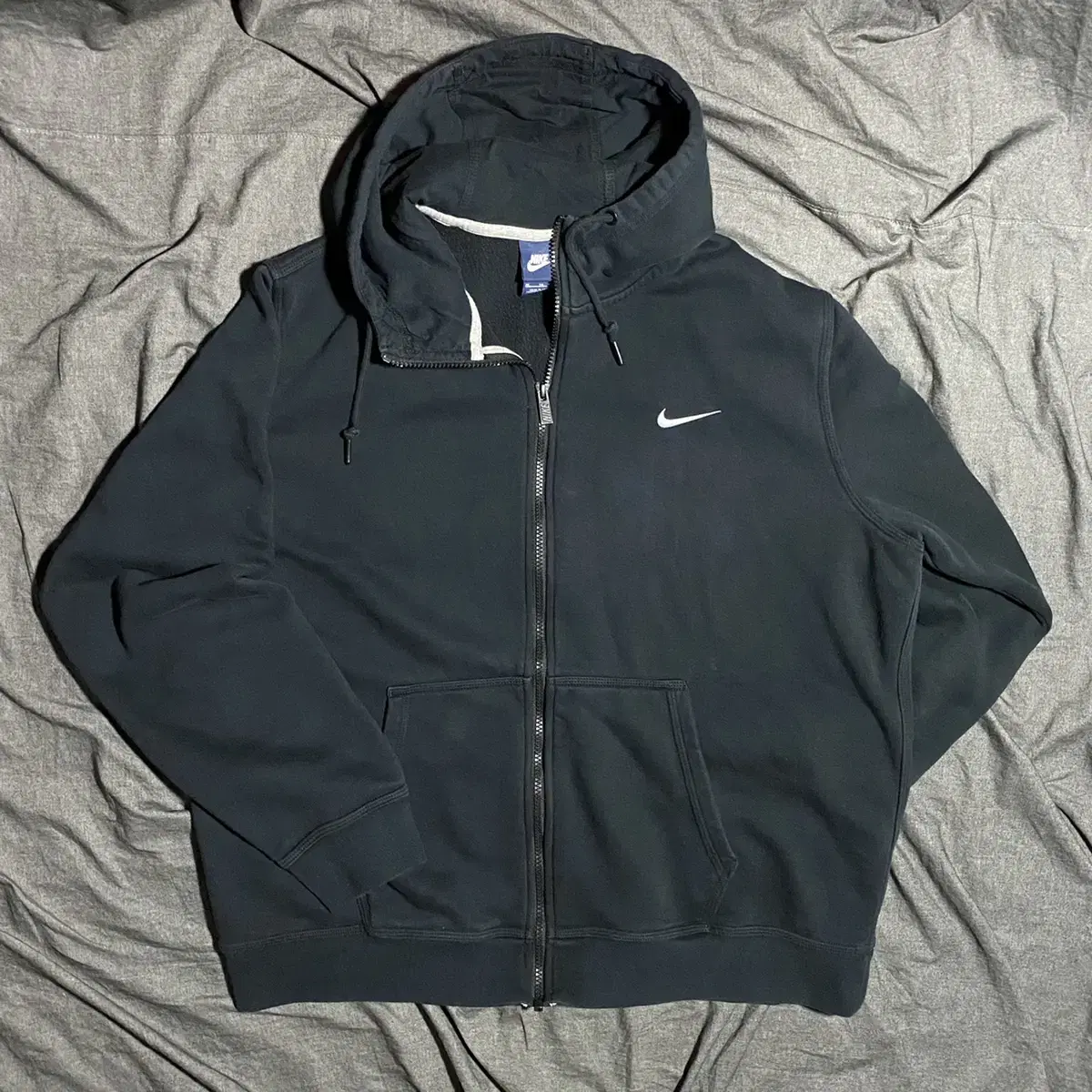 NIKE Small Logo Zip-Up Hood shirts Sz XL