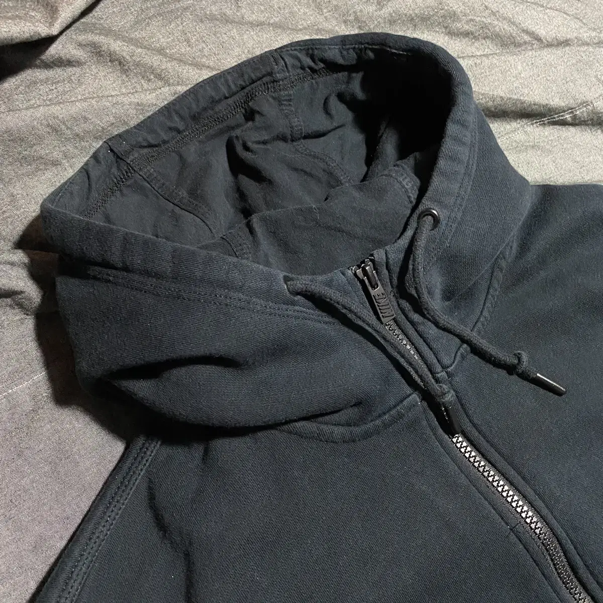 NIKE Small Logo Zip-Up Hood shirts Sz XL