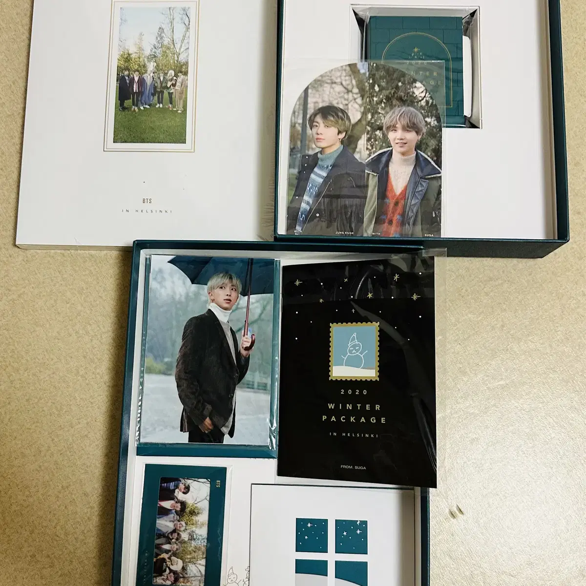 방탄 2020윈터패키지 정국 suga Jk mini photobook