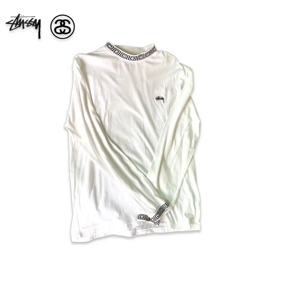 Stussy 패러디 패턴 크루넥