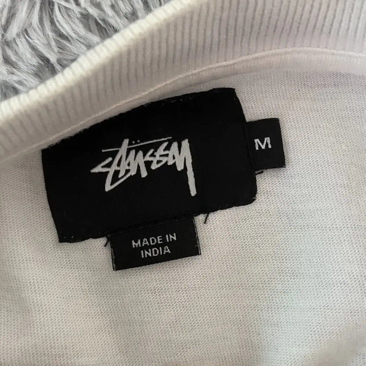 Stussy 패러디 패턴 크루넥