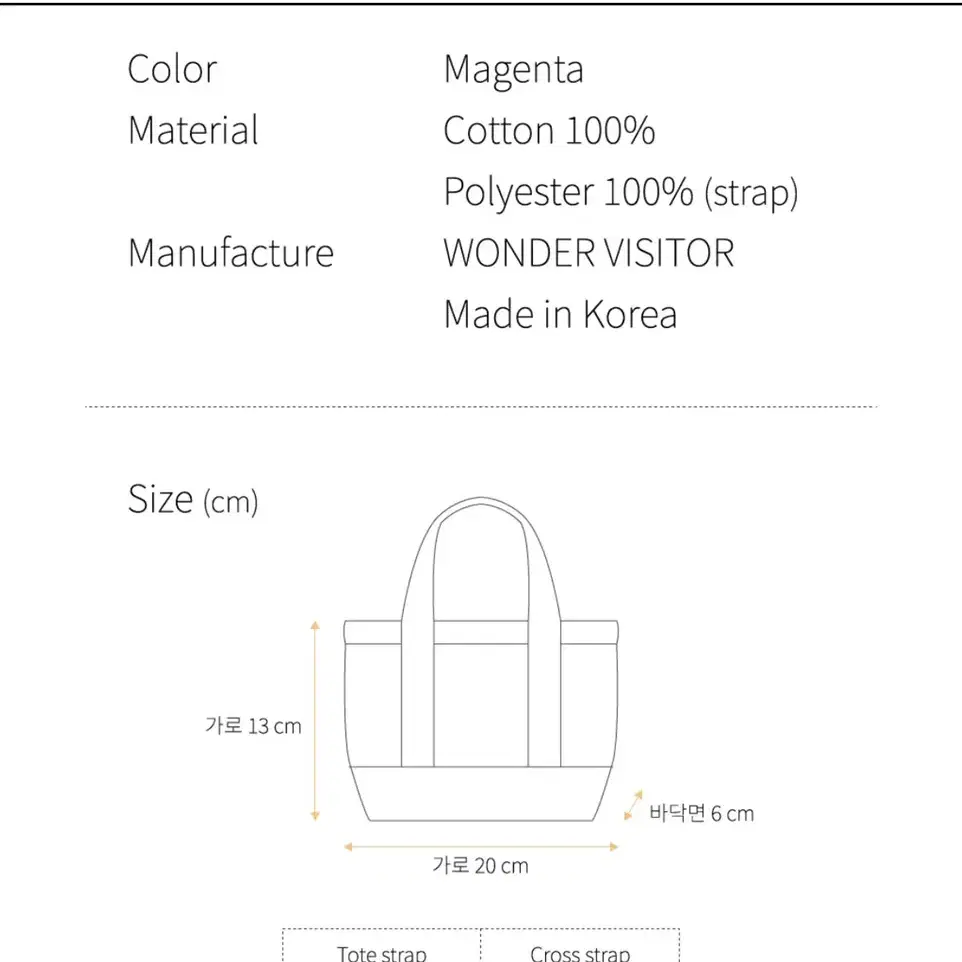 원더비지터 미니 크로스백 가방